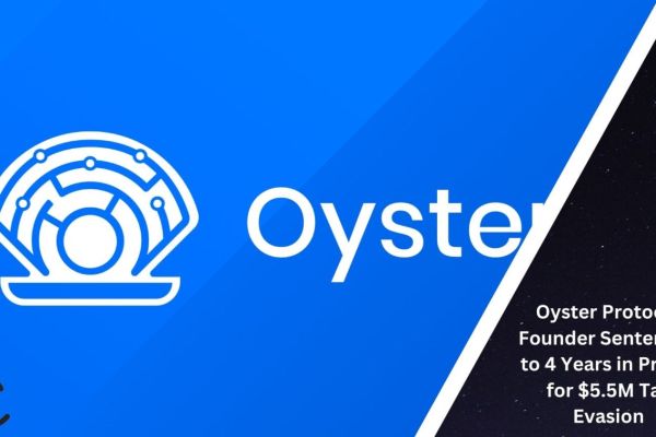 Oyster Protocol founder gets 4 years jail for $5.5M tax evasion